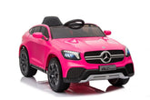 TPFLiving Elektro-Kinderauto Mercedes GLC pink - Kinderauto - Elektroauto - Ledersitz und Sicherheitsgurt